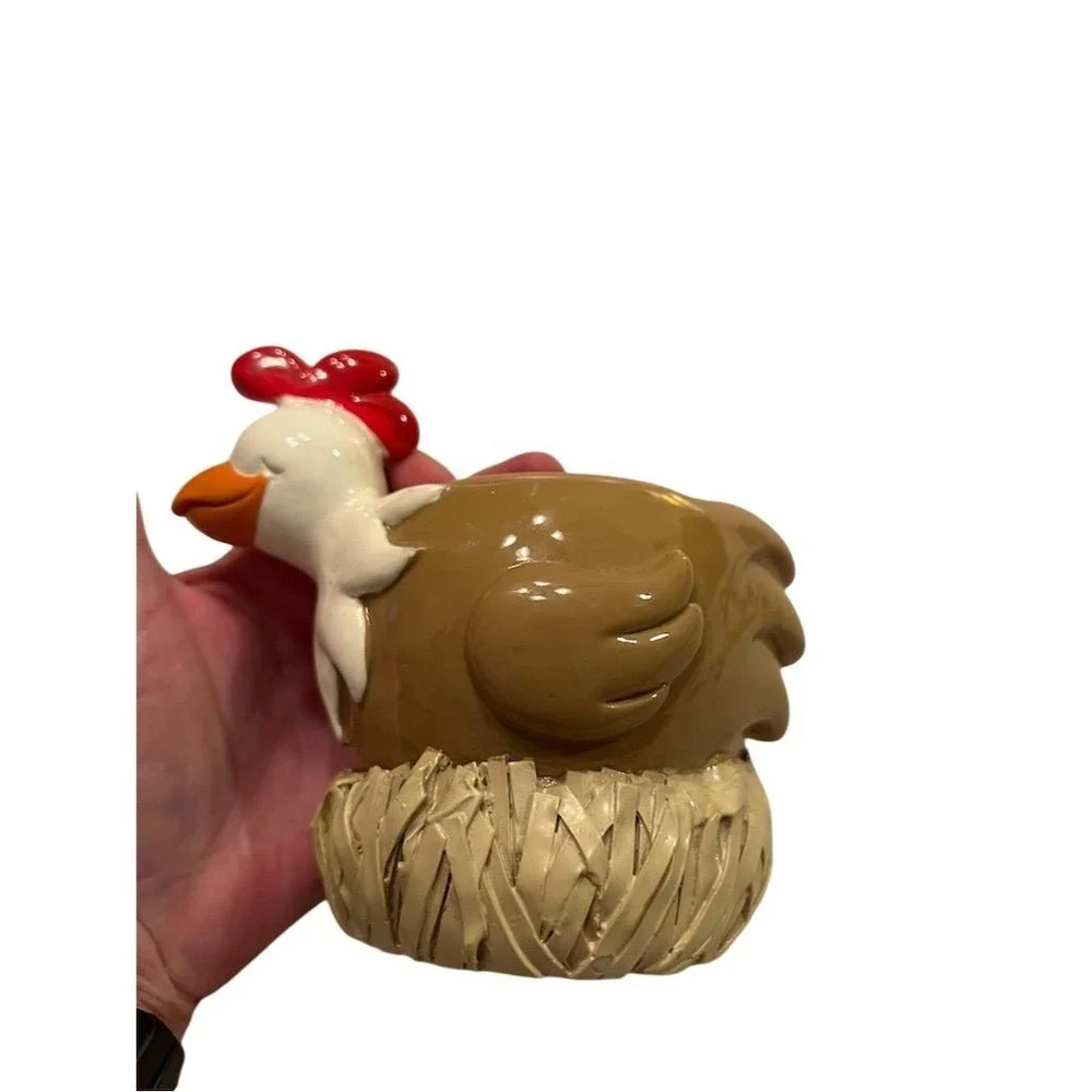Barnyard buddies‎ Dixie cup holder farmhouse decor bathroom ceramic whimsical